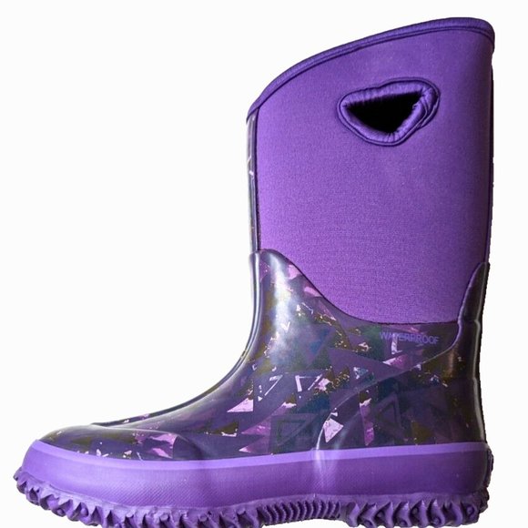 Oshkosh B'gosh Kids Girls Boys Splash Rain Boot With Handles Purple 13 Y… - Picture 3 of 7